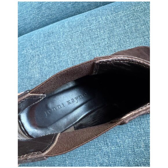 Jenni Kayne Suede Chelsea Ankle Boots | Size 37 7 | Dark Brown - Picture 3 of 11